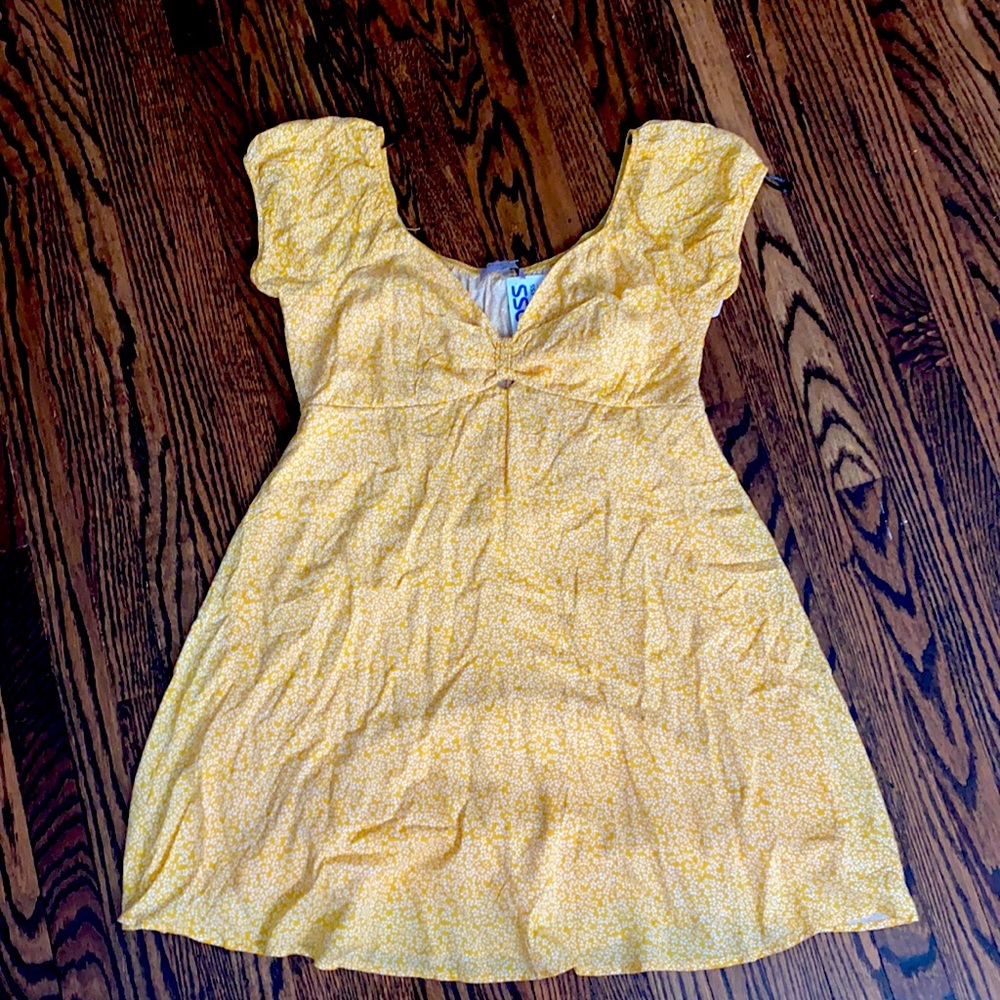 Dream Of Me Yellow Floral Sundress